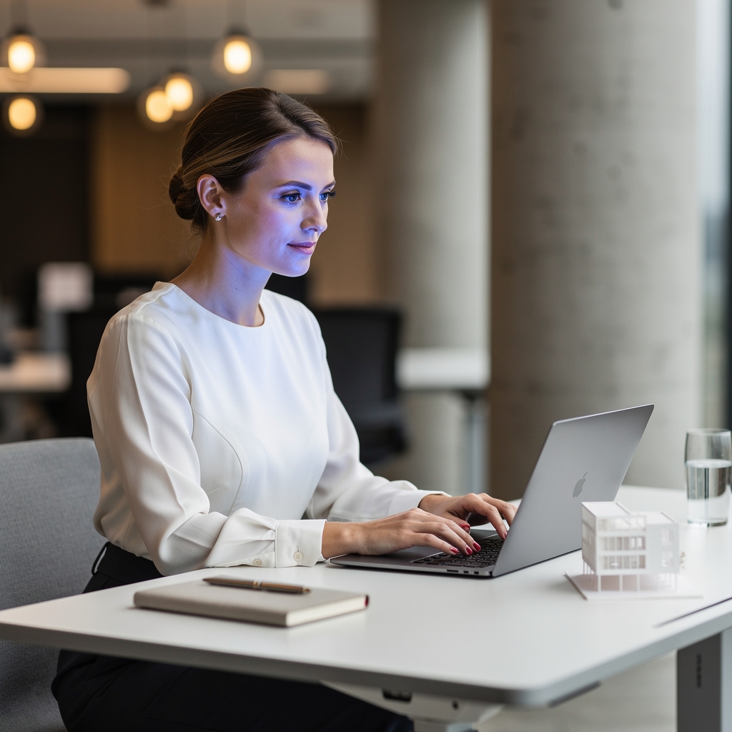 Consultor trabajando en estrategia digital